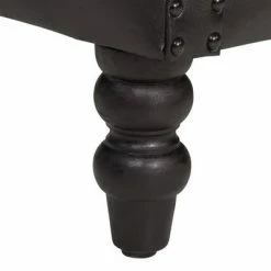 VidaXL Fauteuil Noir Cuir de chèvre véritable -Fauteuils Soldes image 6 288288