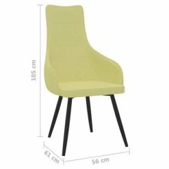 VidaXL Chaise de canapé Vert Tissu 13 VidaXL Chaise de canapé Vert Tissu -Fauteuils Soldes image 6 288597