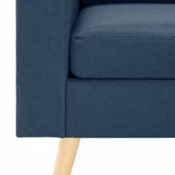VidaXL Fauteuil Bleu Tissu -Fauteuils Soldes image 6 288697