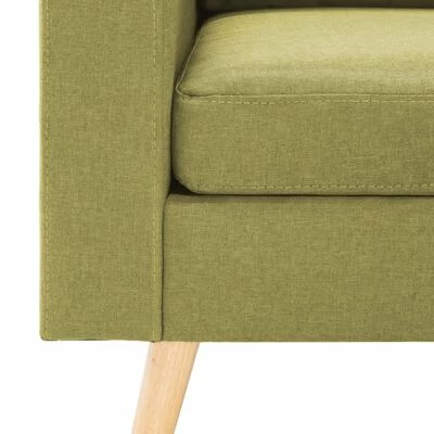 VidaXL Fauteuil Vert Tissu 8 VidaXL Fauteuil Vert Tissu – Image 6
