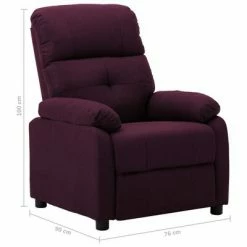 VidaXL Fauteuil inclinable Violet Tissu 13 VidaXL Fauteuil inclinable Violet Tissu -Fauteuils Soldes image 6 289669