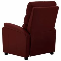 VidaXL Fauteuil inclinable Rouge bordeaux Similicuir -Fauteuils Soldes image 6 289686