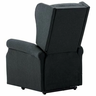 VidaXL Fauteuil inclinable Gris foncé Tissu 8 VidaXL Fauteuil inclinable Gris foncé Tissu – Image 6