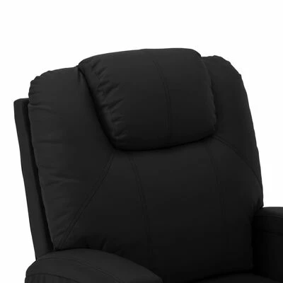 VidaXL Fauteuil inclinable Noir Similicuir 8 VidaXL Fauteuil inclinable Noir Similicuir – Image 6