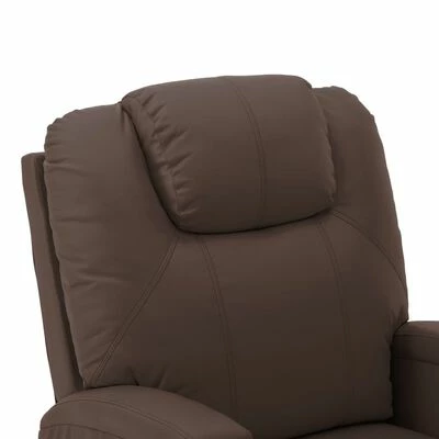 VidaXL Fauteuil inclinable Marron Similicuir 8 VidaXL Fauteuil inclinable Marron Similicuir – Image 6