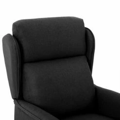 VidaXL Fauteuil inclinable Noir Tissu -Fauteuils Soldes image 6 289778