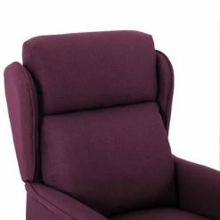 VidaXL Fauteuil inclinable Violet Tissu -Fauteuils Soldes image 6 289783