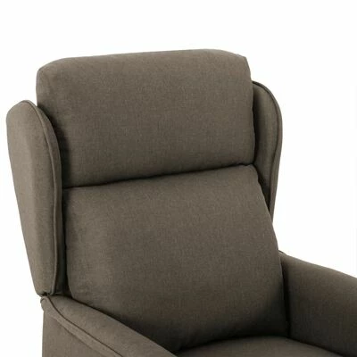 VidaXL Fauteuil inclinable Taupe Tissu 8 VidaXL Fauteuil inclinable Taupe Tissu – Image 6