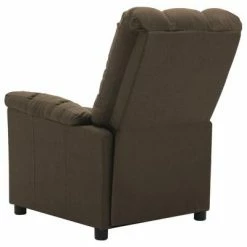 VidaXL Fauteuil inclinable Marron Tissu -Fauteuils Soldes image 6 289800