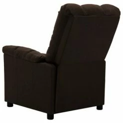 VidaXL Fauteuil inclinable Marron foncé Tissu -Fauteuils Soldes image 6 289801