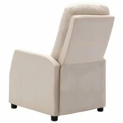 VidaXL Fauteuil inclinable Crème Tissu 13 VidaXL Fauteuil inclinable Crème Tissu -Fauteuils Soldes image 6 289825