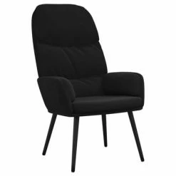 VidaXL Chaise de relaxation avec tabouret Noir Velours 13 VidaXL Chaise de relaxation avec tabouret Noir Velours -Fauteuils Soldes image 6 3097359