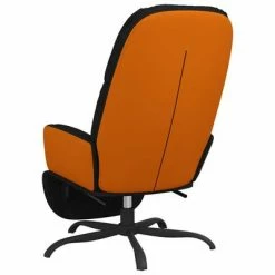 VidaXL Chaise de relaxation avec repose-pied Noir Tissu 13 VidaXL Chaise de relaxation avec repose-pied Noir Tissu -Fauteuils Soldes image 6 3097399