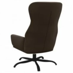 VidaXL Chaise de relaxation avec tabouret Marron Similicuir -Fauteuils Soldes image 6 3097446