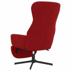 VidaXL Chaise de relaxation avec repose-pieds Rouge bordeaux Velours -Fauteuils Soldes image 6 3097500