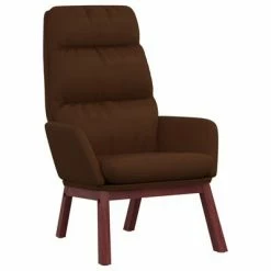 VidaXL Chaise relaxation et tabouret Marron Cuir véritable/similicuir -Fauteuils Soldes image 6 3097575