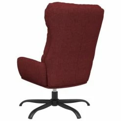 VidaXL Chaise de relaxation avec tabouret Rouge bordeaux Tissu 13 VidaXL Chaise de relaxation avec tabouret Rouge bordeaux Tissu -Fauteuils Soldes image 6 3097591
