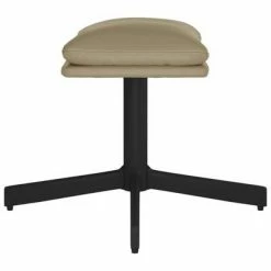 VidaXL Chaise de relaxation avec tabouret Cappuccino Similicuir -Fauteuils Soldes image 6 3097611