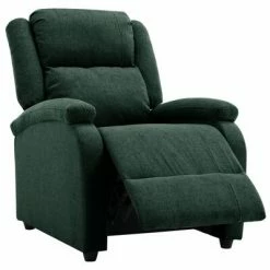 VidaXL Fauteuil inclinable électrique Vert foncé Tissu -Fauteuils Soldes image 6 3098358