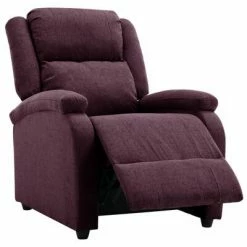 VidaXL Fauteuil inclinable électrique Violet Tissu -Fauteuils Soldes image 6 3098359