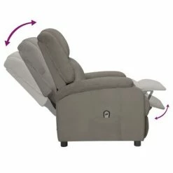 VidaXL Fauteuil inclinable électrique Gris clair Velours 13 VidaXL Fauteuil inclinable électrique Gris clair Velours -Fauteuils Soldes image 6 3098393