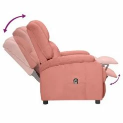 VidaXL Fauteuil inclinable électrique Rose Velours 13 VidaXL Fauteuil inclinable électrique Rose Velours -Fauteuils Soldes image 6 3098397
