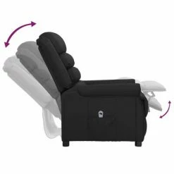 VidaXL Fauteuil inclinable électrique Noir Similicuir -Fauteuils Soldes image 6 3098464