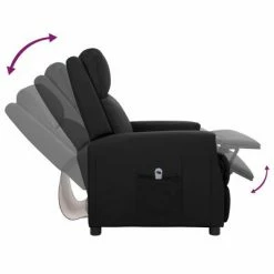 VidaXL Fauteuil inclinable électrique Noir Similicuir -Fauteuils Soldes image 6 3098478