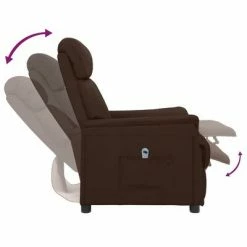 VidaXL Fauteuil inclinable électrique Marron Similicuir -Fauteuils Soldes image 6 3098493