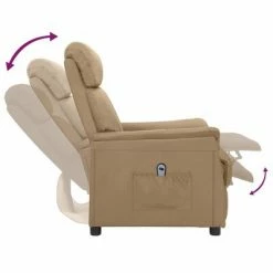 VidaXL Fauteuil inclinable électrique Cappuccino Similicuir -Fauteuils Soldes image 6 3098494
