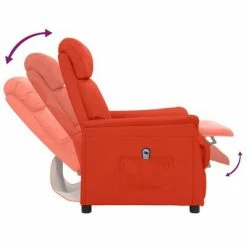 VidaXL Fauteuil inclinable électrique Rouge Similicuir -Fauteuils Soldes image 6 3098497