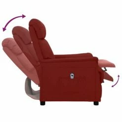 VidaXL Fauteuil inclinable électrique Rouge bordeaux Similicuir -Fauteuils Soldes image 6 3098498