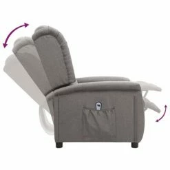 VidaXL Fauteuil inclinable électrique Gris clair Tissu 13 VidaXL Fauteuil inclinable électrique Gris clair Tissu -Fauteuils Soldes image 6 3098506