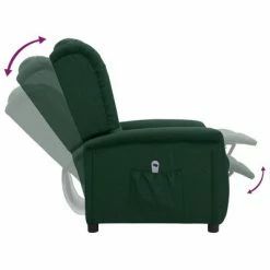 VidaXL Fauteuil inclinable électrique Vert foncé Tissu -Fauteuils Soldes image 6 3098512