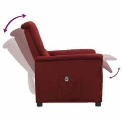 VidaXL Fauteuil inclinable électrique Bordeaux Tissu 13 VidaXL Fauteuil inclinable électrique Bordeaux Tissu -Fauteuils Soldes image 6 3098547
