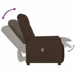 VidaXL Fauteuil inclinable électrique Marron Similicuir -Fauteuils Soldes image 6 3098597
