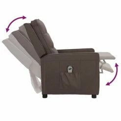 VidaXL Fauteuil inclinable électrique Taupe Tissu 13 VidaXL Fauteuil inclinable électrique Taupe Tissu -Fauteuils Soldes image 6 3098618