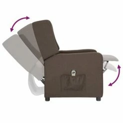 VidaXL Fauteuil inclinable électrique Taupe Tissu 13 VidaXL Fauteuil inclinable électrique Taupe Tissu -Fauteuils Soldes image 6 3098729