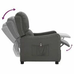 VidaXL Fauteuil inclinable électrique Gris foncé Tissu 13 VidaXL Fauteuil inclinable électrique Gris foncé Tissu -Fauteuils Soldes image 6 3098746