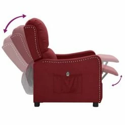 VidaXL Fauteuil inclinable électrique Rouge bordeaux Tissu 13 VidaXL Fauteuil inclinable électrique Rouge bordeaux Tissu -Fauteuils Soldes image 6 3098748