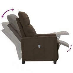 VidaXL Fauteuil inclinable électrique Marron foncé Tissu 13 VidaXL Fauteuil inclinable électrique Marron foncé Tissu -Fauteuils Soldes image 6 3098882