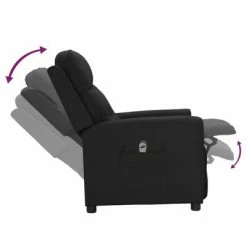 VidaXL Fauteuil inclinable électrique Noir Tissu -Fauteuils Soldes image 6 3098903