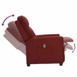 VidaXL Fauteuil inclinable électrique Rouge bordeaux Tissu 13 VidaXL Fauteuil inclinable électrique Rouge bordeaux Tissu -Fauteuils Soldes image 6 3098904