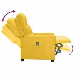 VidaXL Fauteuil inclinable électrique Jaune Tissu 13 VidaXL Fauteuil inclinable électrique Jaune Tissu -Fauteuils Soldes image 6 3098912