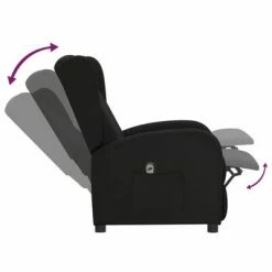 VidaXL Fauteuil inclinable électrique Noir Tissu -Fauteuils Soldes image 6 3098927