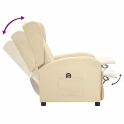 VidaXL Fauteuil inclinable électrique Crème Tissu 13 VidaXL Fauteuil inclinable électrique Crème Tissu -Fauteuils Soldes image 6 3098934