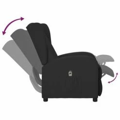 VidaXL Fauteuil inclinable électrique à oreilles Noir Similicuir 13 VidaXL Fauteuil inclinable électrique à oreilles Noir Similicuir -Fauteuils Soldes image 6 3098949