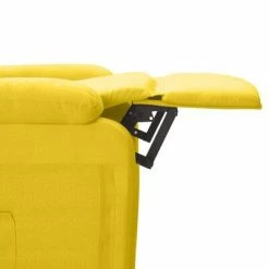 VidaXL Fauteuil inclinable debout Jaune moutarde Tissu -Fauteuils Soldes image 6 3100314