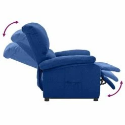 VidaXL Fauteuil releveur inclinable Bleu Tissu 13 VidaXL Fauteuil releveur inclinable Bleu Tissu -Fauteuils Soldes image 6 3100392