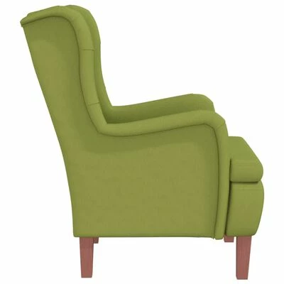 VidaXL Fauteuil avec tabouret Vert clair Velours 8 VidaXL Fauteuil avec tabouret Vert clair Velours – Image 6